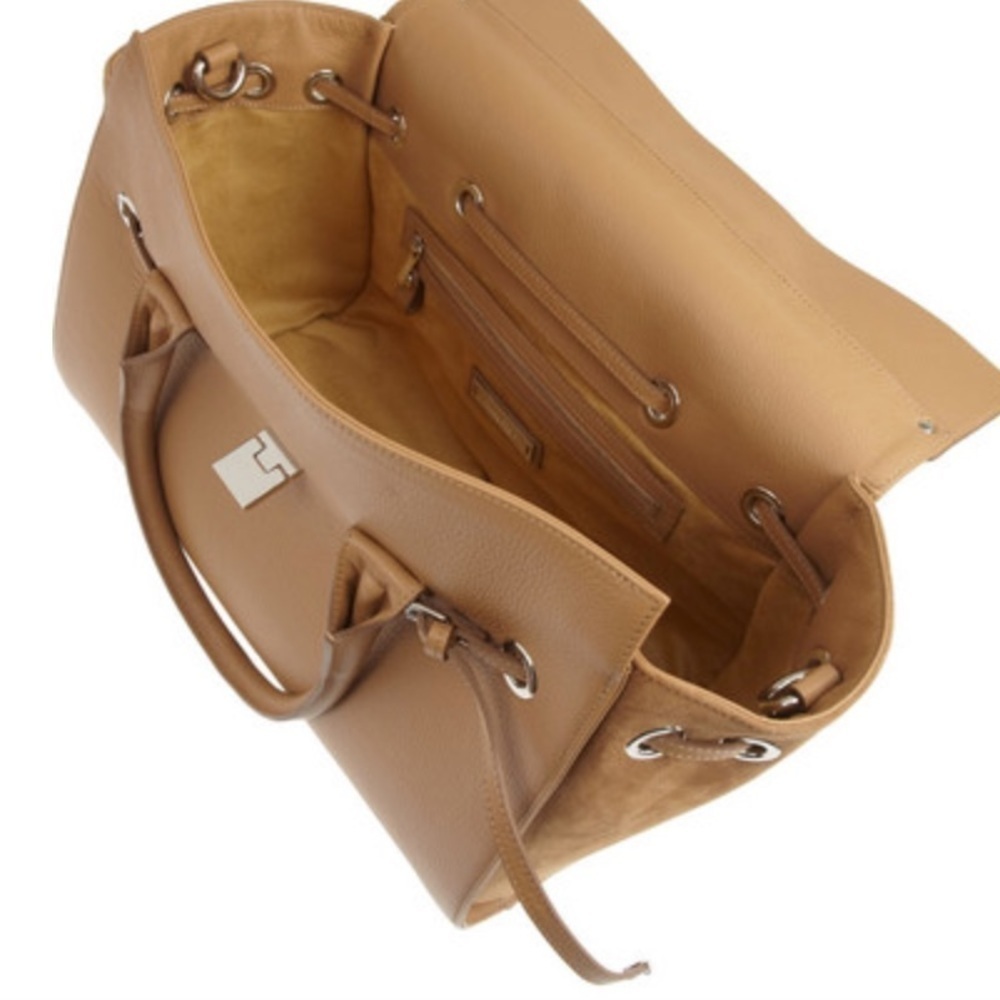 JIMMY CHOO Rosa textured-leather and suede tote - Picture 6 of 8